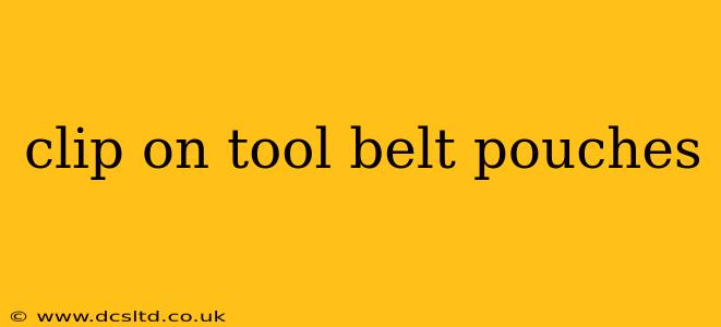 clip on tool belt pouches