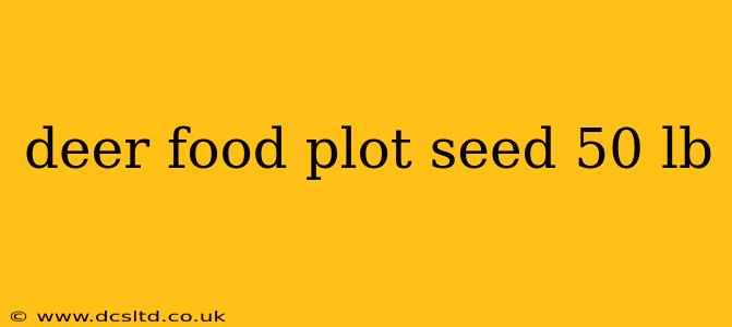 deer food plot seed 50 lb