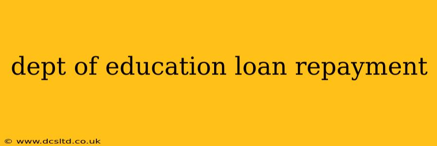 dept of education loan repayment