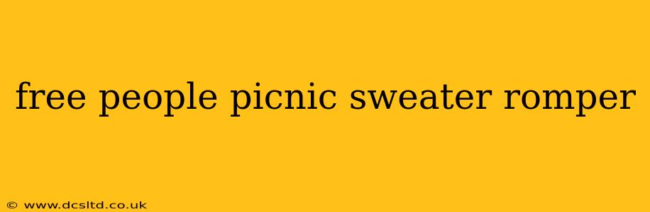 free people picnic sweater romper