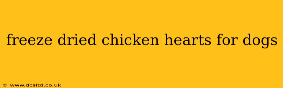 freeze dried chicken hearts for dogs