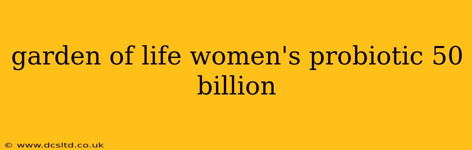 garden of life women's probiotic 50 billion