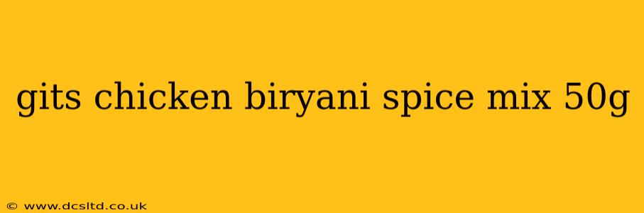 gits chicken biryani spice mix 50g