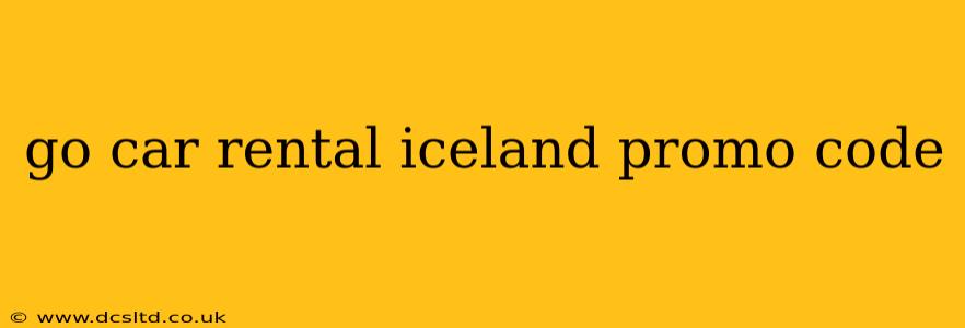 go car rental iceland promo code