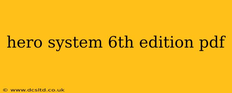 hero system 6th edition pdf