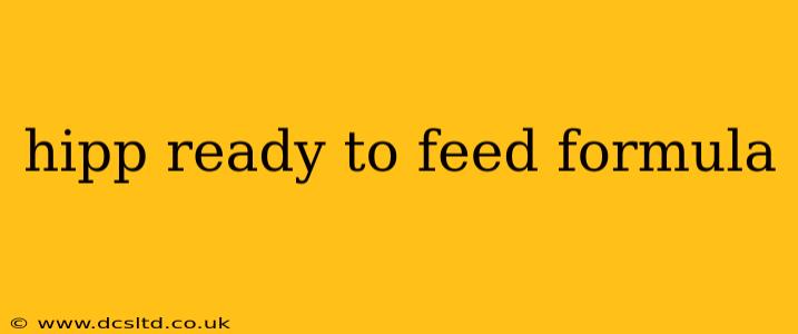 hipp ready to feed formula