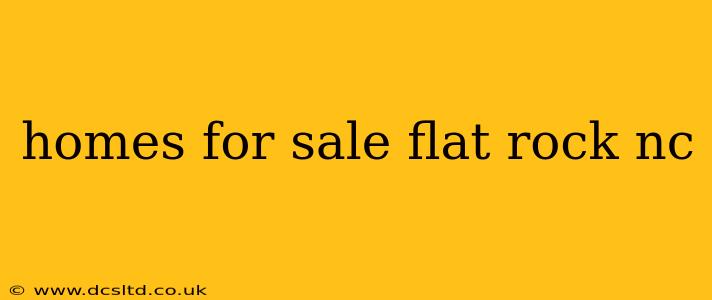 homes for sale flat rock nc