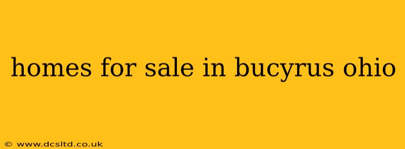 homes for sale in bucyrus ohio