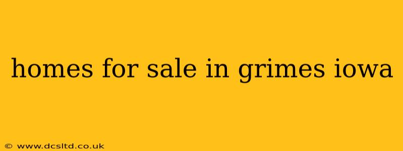 homes for sale in grimes iowa