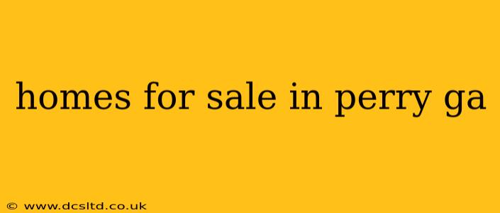 homes for sale in perry ga
