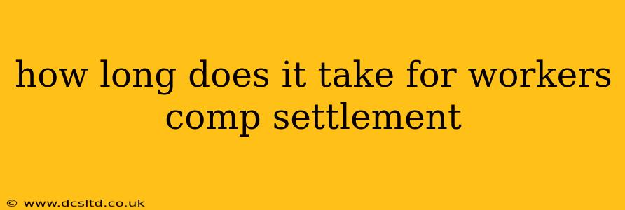 how long does it take for workers comp settlement