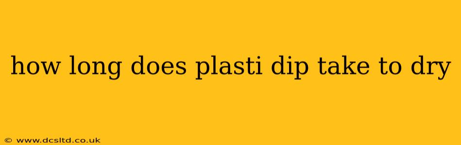how long does plasti dip take to dry