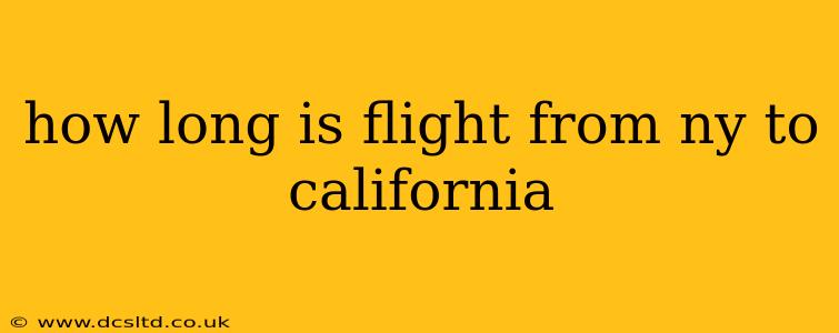 how long is flight from ny to california