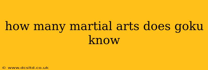 how many martial arts does goku know