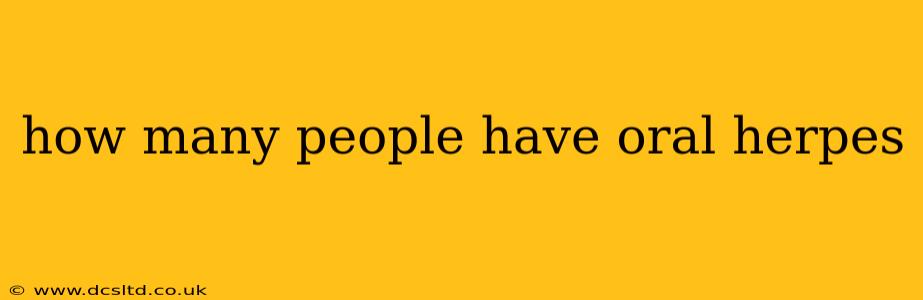 how many people have oral herpes