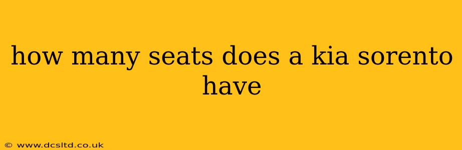 how many seats does a kia sorento have