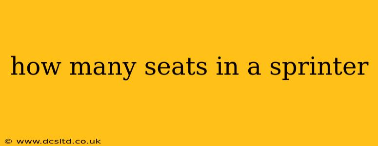 how many seats in a sprinter