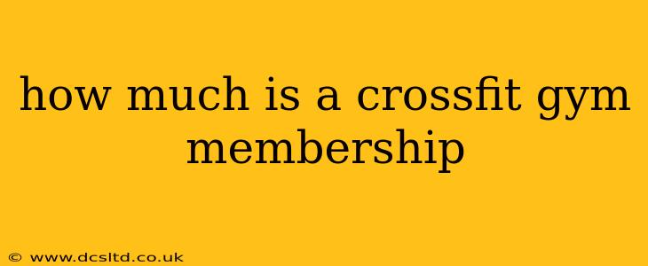 how much is a crossfit gym membership