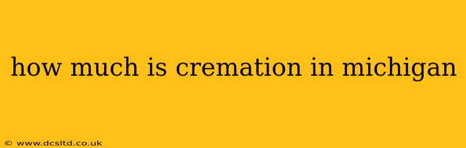 how much is cremation in michigan