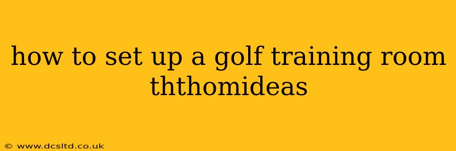 how to set up a golf training room ththomideas