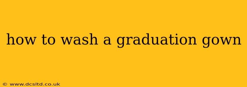 how to wash a graduation gown