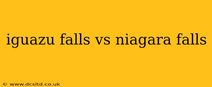 iguazu falls vs niagara falls
