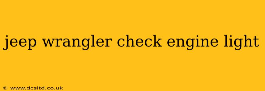 jeep wrangler check engine light