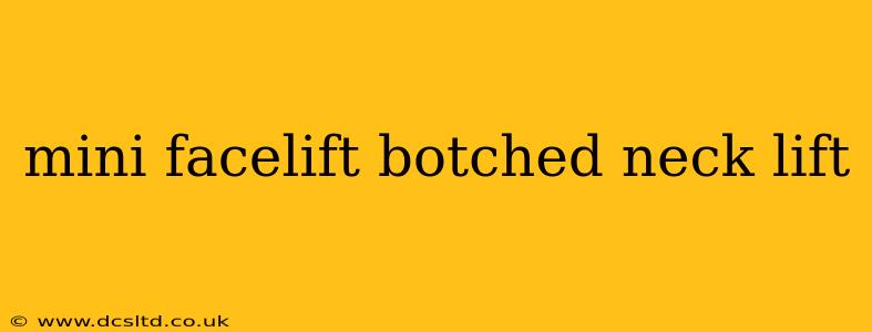 mini facelift botched neck lift