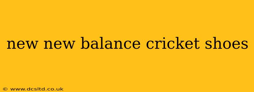 new new balance cricket shoes