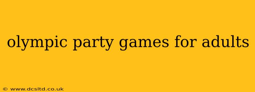 olympic party games for adults