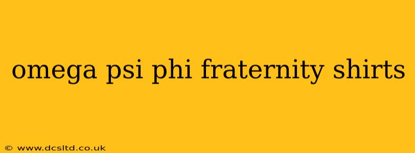 omega psi phi fraternity shirts