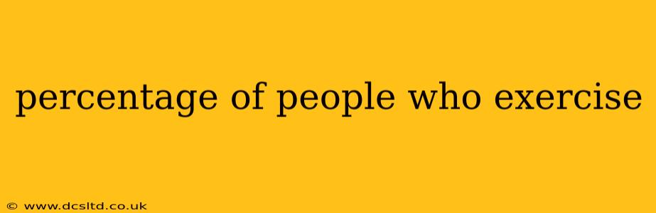 percentage of people who exercise