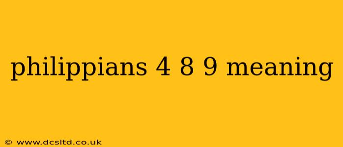 philippians 4 8 9 meaning