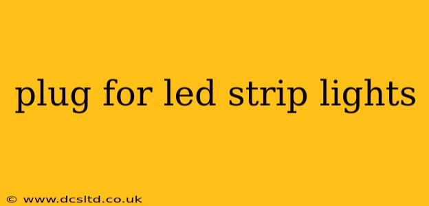 plug for led strip lights