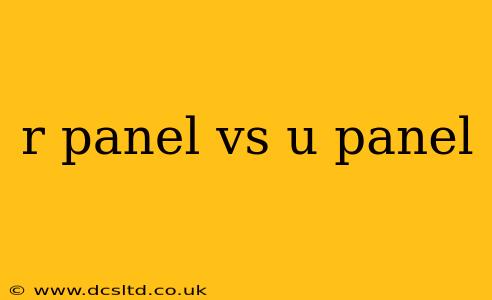 r panel vs u panel