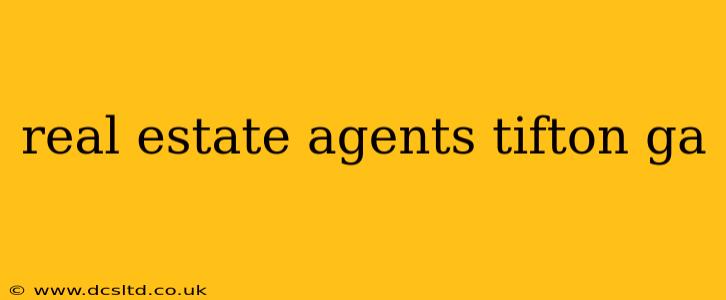 real estate agents tifton ga