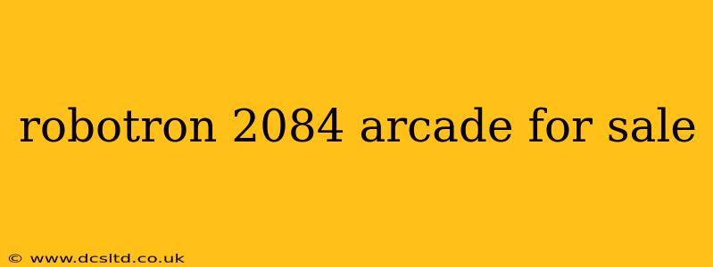 robotron 2084 arcade for sale