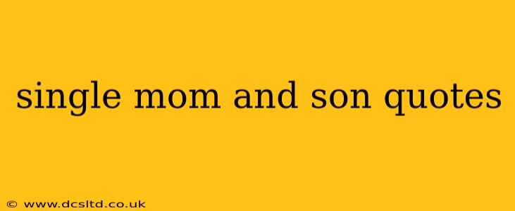 single mom and son quotes