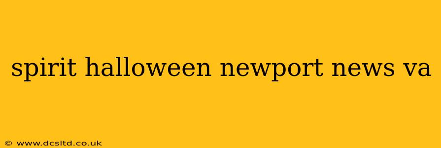spirit halloween newport news va