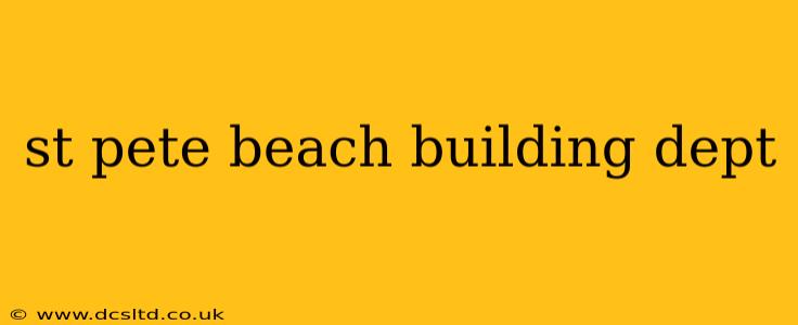 st pete beach building dept