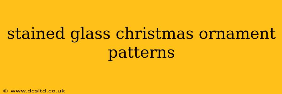 stained glass christmas ornament patterns