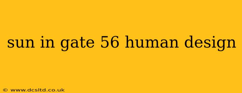 sun in gate 56 human design
