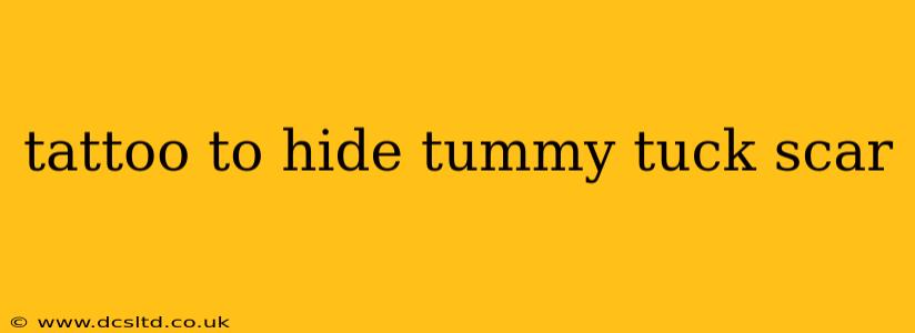 tattoo to hide tummy tuck scar
