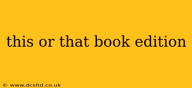 this or that book edition