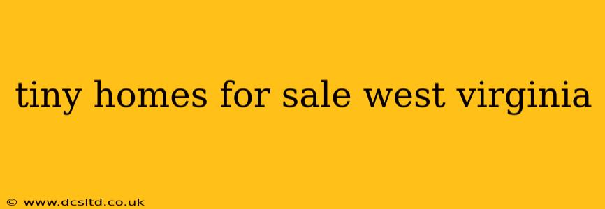 tiny homes for sale west virginia