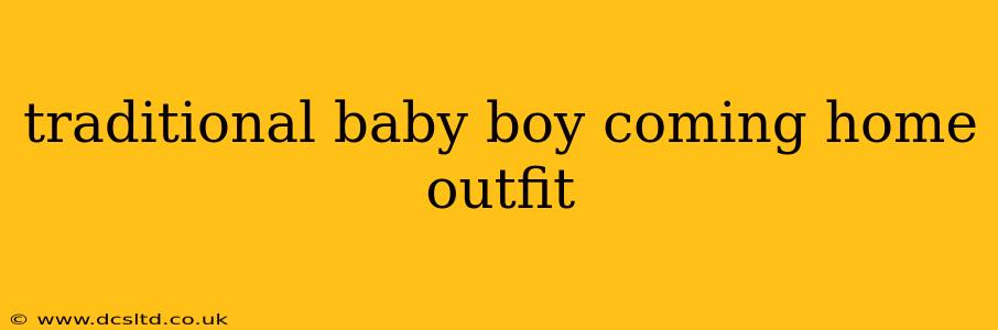 traditional baby boy coming home outfit