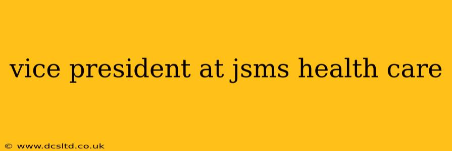 vice president at jsms health care