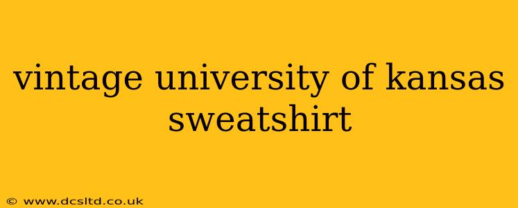 vintage university of kansas sweatshirt