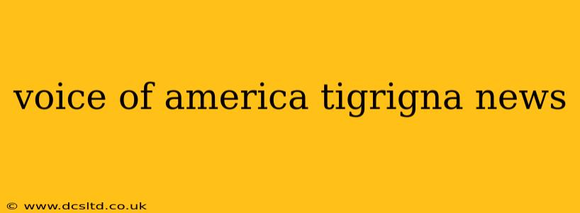 voice of america tigrigna news