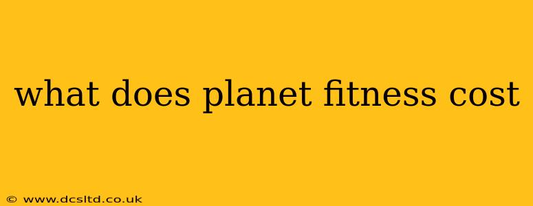 what does planet fitness cost